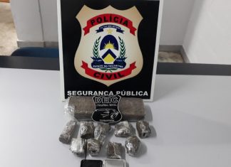Polícia Civil prende em Paraíso homem e mulher suspeitos de tráfico