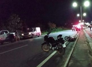 Jovem morre após perder o controle da direção e cair de motocicleta na BR-153