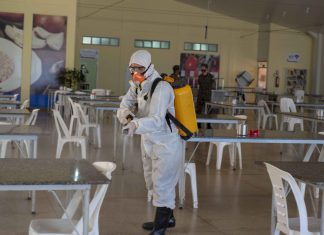 Restaurante Comunitário Teresa Cristina Aires e Casa Abrigo Raio de Sol passam por ação de desinfecção