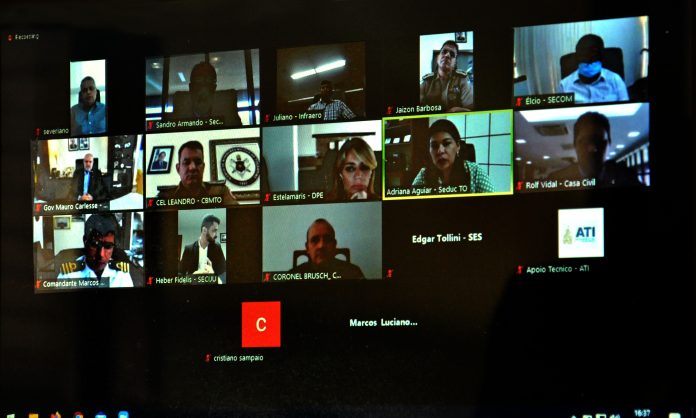 Governador Carlesse debate com Comitê de Crise retomada gradativa das aulas presenciais e abertura de parques e visitas aos presídios