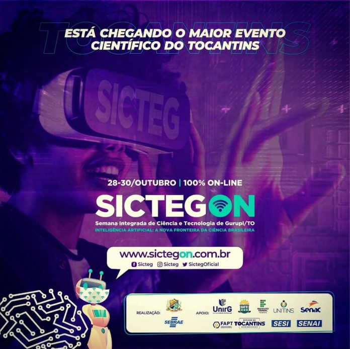 SICTEG ON: Maior evento de inovação científica do TO será realizado entre os dias 28 e 30 de outubro em Gurupi