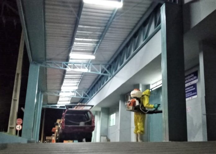 Sanitização: Corpo de Bombeiros e Defesa Civil Estadual entram na quarta semana de aplicação