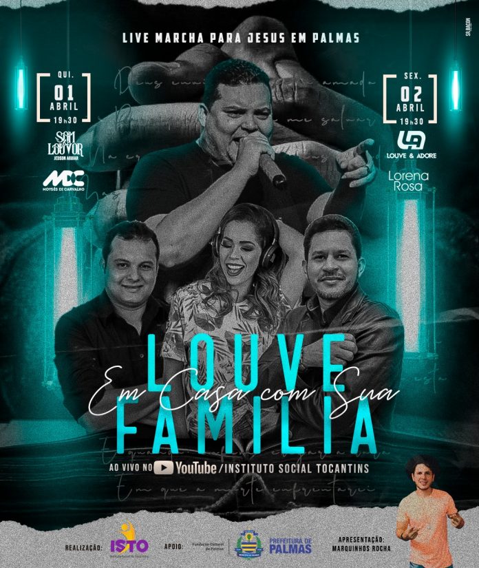 Marcha para Jesus 2021 traz shows nacionais e regionais em formato online nos dias 1º e 2 de abril