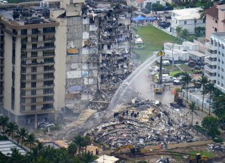 Desabamento na Flórida: tempestade Elsa ameaça trabalhos de resgate