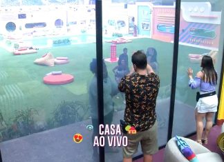 ‘BBB22’: Participantes Larissa e Gustavo entram na Casa de Vidro