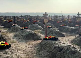 ANTES E DEPOIS: imagens de satélite mostram que cemitério de mercenários de Putin não para de crescer