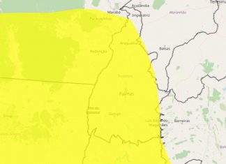 Semana começa com alerta de chuva amarelo que cobre quase todo o Tocantins