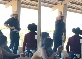 Padre leiloa cueca durante festejo e reclama de fiel que vazou vídeo: ‘Espírito de ronca e fuça’