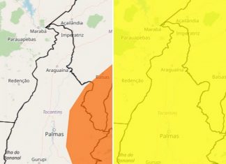Alertas cobrem todo Tocantins com previsão de chuvas intensas para o fim de semana; confira
