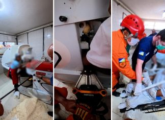 Vídeo mostra resgate de padeiro que ficou com braço preso em batedeira industrial