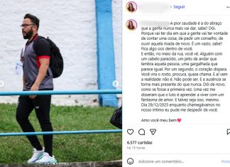 ‘Pior saudade’, desabafa viúva de preparador do Águia de Marabá morto em acidente no Tocantins