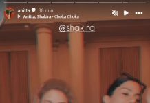 ‘Choka Choka’: Anitta vai cantar com Shakira no Rio e posta vídeo de ‘ensaio’ no Copacabana Palace