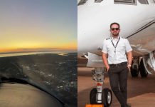 Piloto registra pôr do sol em Palmas antes de pouso e vídeo chama atenção nas redes sociais; assista