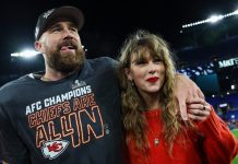 Taylor Swift reserva arena e aumenta boatos sobre casamento com Travis Kelce, diz jornal