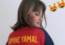Penélope Cruz posta foto com camisa de Lamine Yamal durante vitória da Espanha na Copa