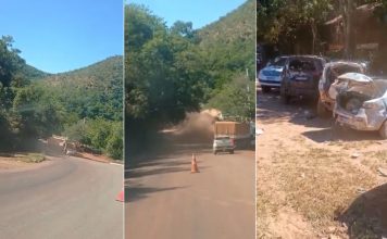 Caminhão desse ribanceira de serra em Taquaruçu; VÍDEO
