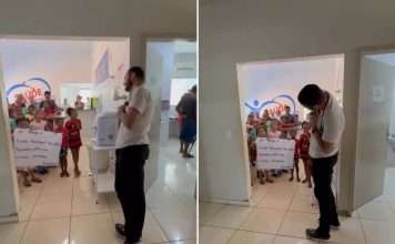 ‘Chorei por semanas’, diz médico que recebeu homenagem de crianças cantando em postinho no TO