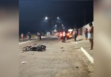 Motociclista de 49 anos morre após acidente envolvendo caminhonete